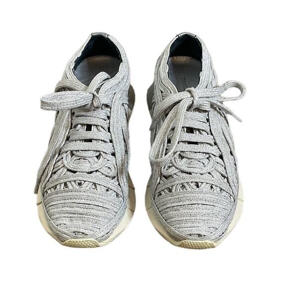 MANUEL‎ BARCELO SILVER METALLIC WOMEN'S SNEAKERS SIZE 8/38 - Picture 10 of 10